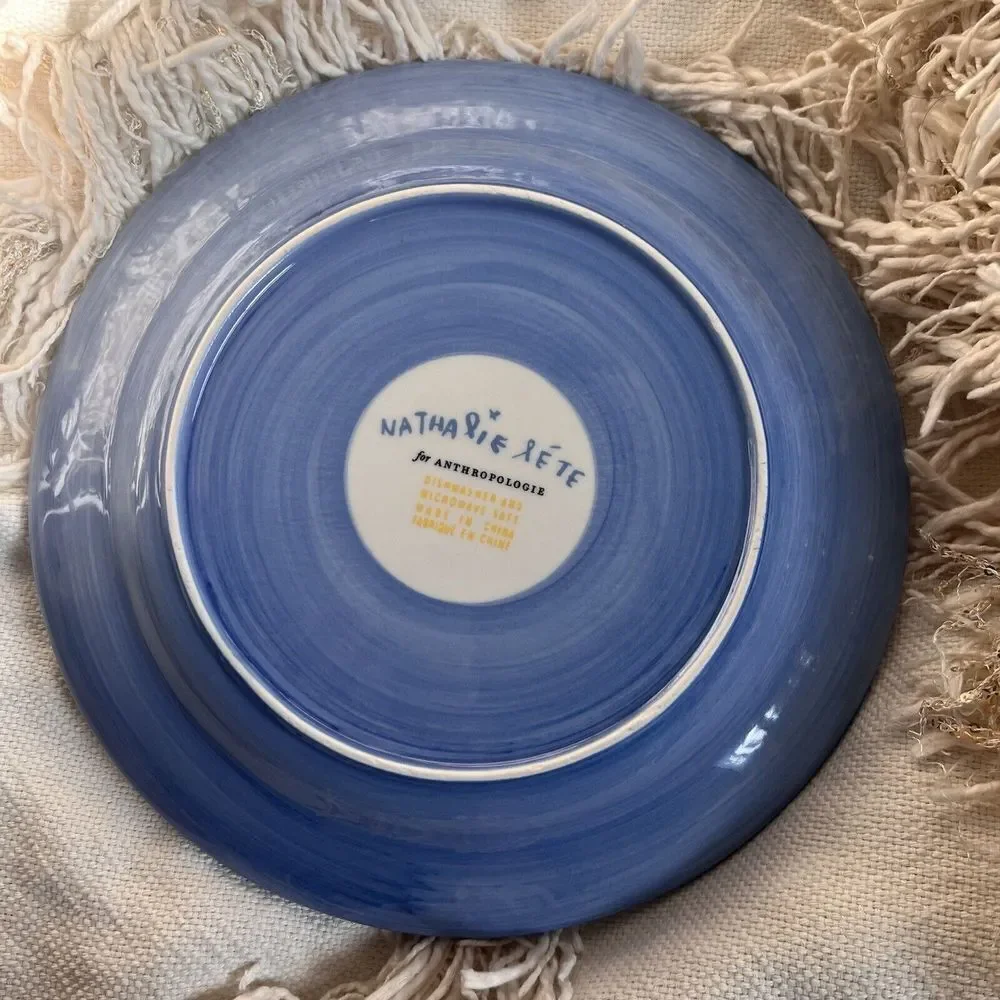Anthropologie Nathalie Lete Paris Brume Eiffel Tower Francophile Dinner Plate